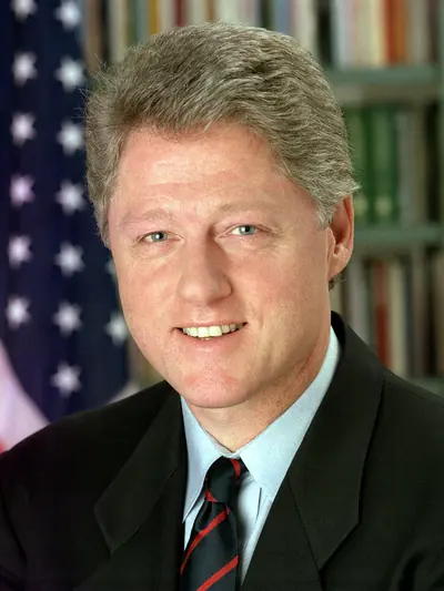 Bill Clinton official presidential portrait, 1993.